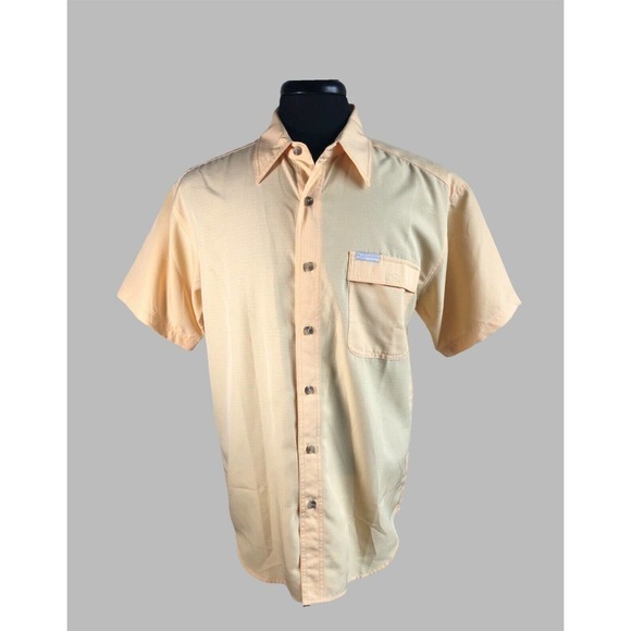 Columbia GRT Men Checker Button Outdoor Shirt MED - Picture 1 of 12